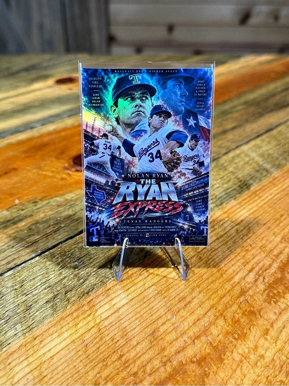 Nolan Ryan Texas Rangers ‘The Ryan Express’ Custom Baseball Card